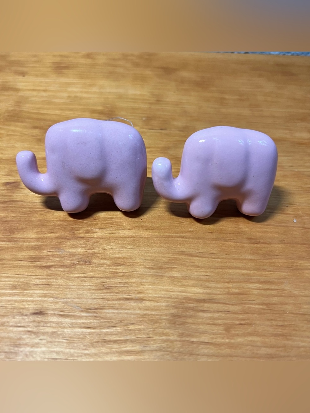 2 Pink Elephant Drawer Pull Door Knob Animal Jungle Safari Home Dresser Cabinet
